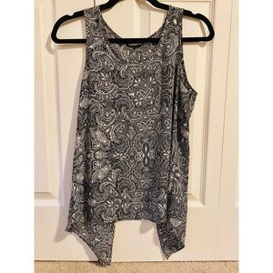 Express Tank Blouse W/ Split Cut In Back
